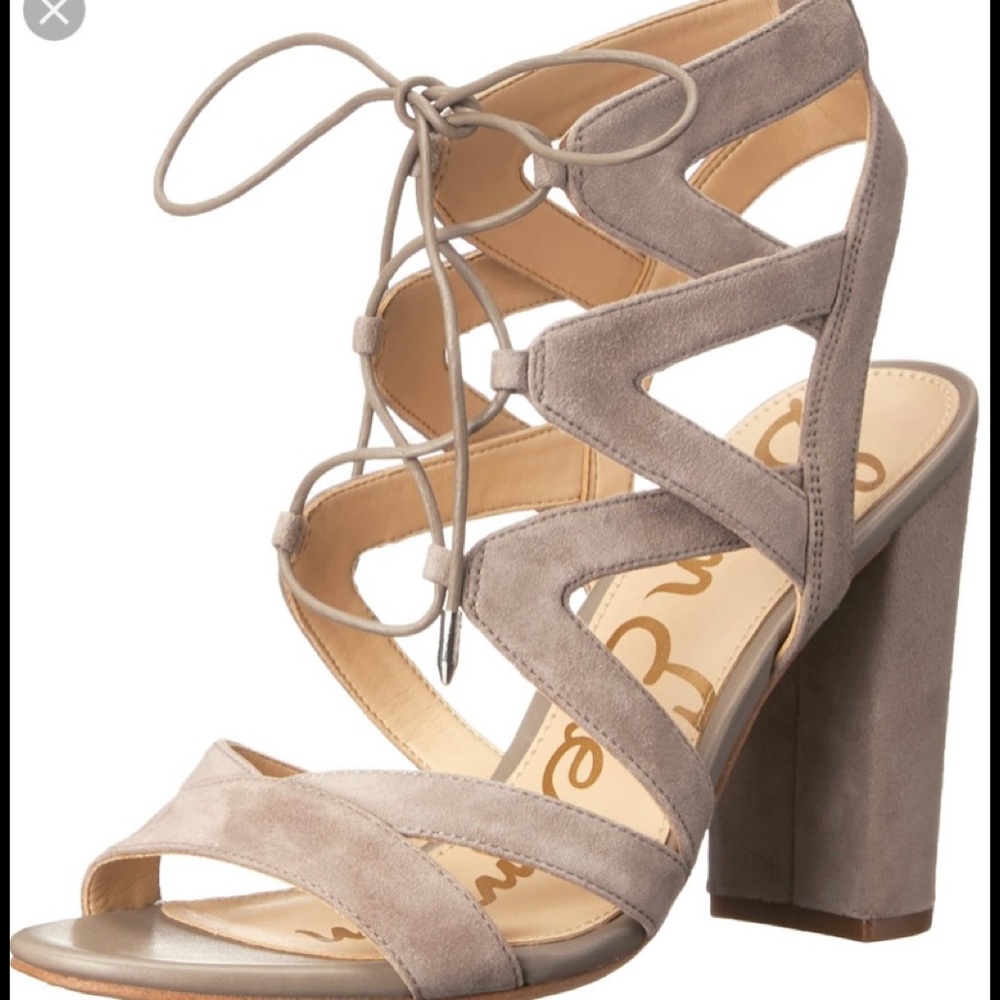 Sam Edelman Yardley Lace Up Suede Sandal - Picture 13 of 13